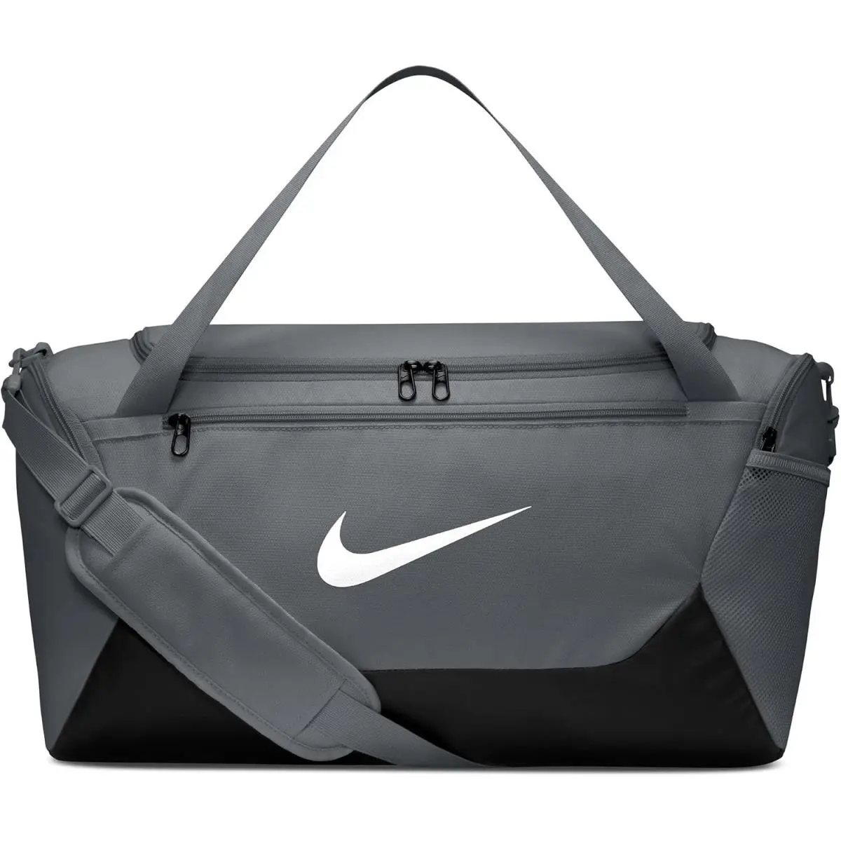 Brasilia X Traning Duffel Bag Small 40L Gameday Men and Women Gray/Black/White by Nike