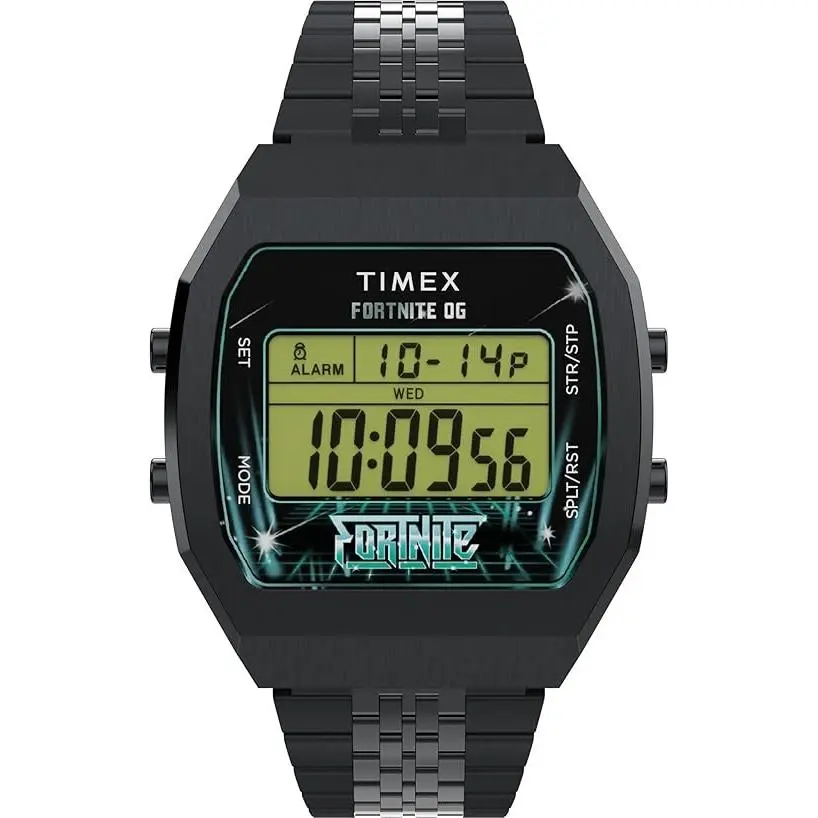 Timex X Fortnite T80 Quartz Digital Mens Watch TW2Y46000