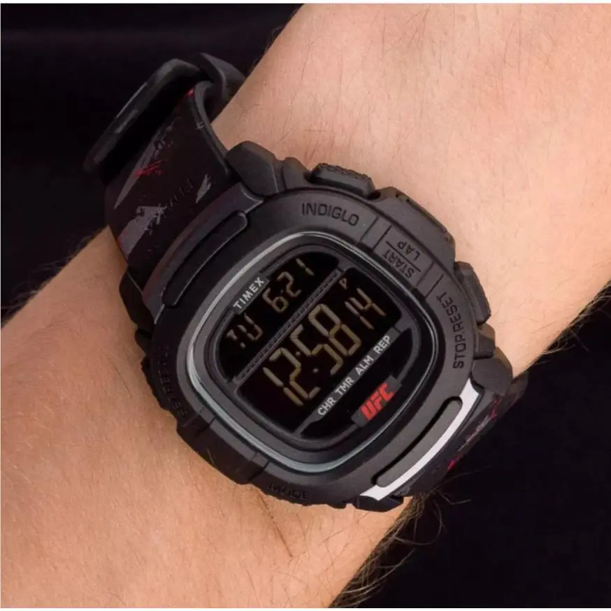 Timex Ufc Command Quartz Digital Black Dial Men`s Watch TW2V85200