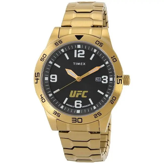 Timex Ufc Legend Men`s Gold-tone Round 42mm Quartz Watch - TW2V56400JT