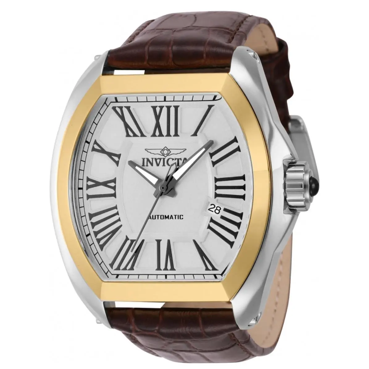 Pro Diver Automatic Bold Classic Men`s 48mm Brown Leather Watch 44510 by Invicta