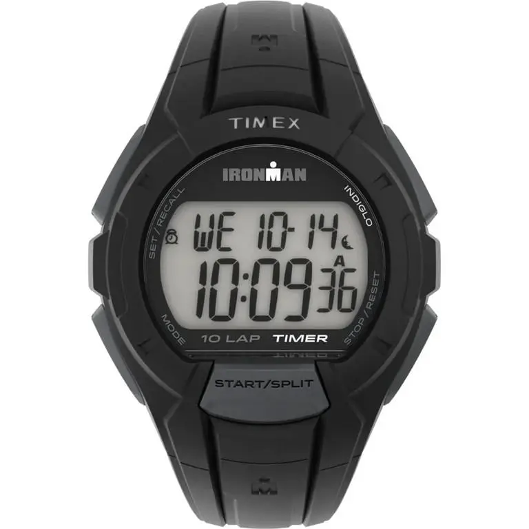 Timex Men`s Ironman Triathlon Essential 10 40mm Watch Black Resin TW5K94000