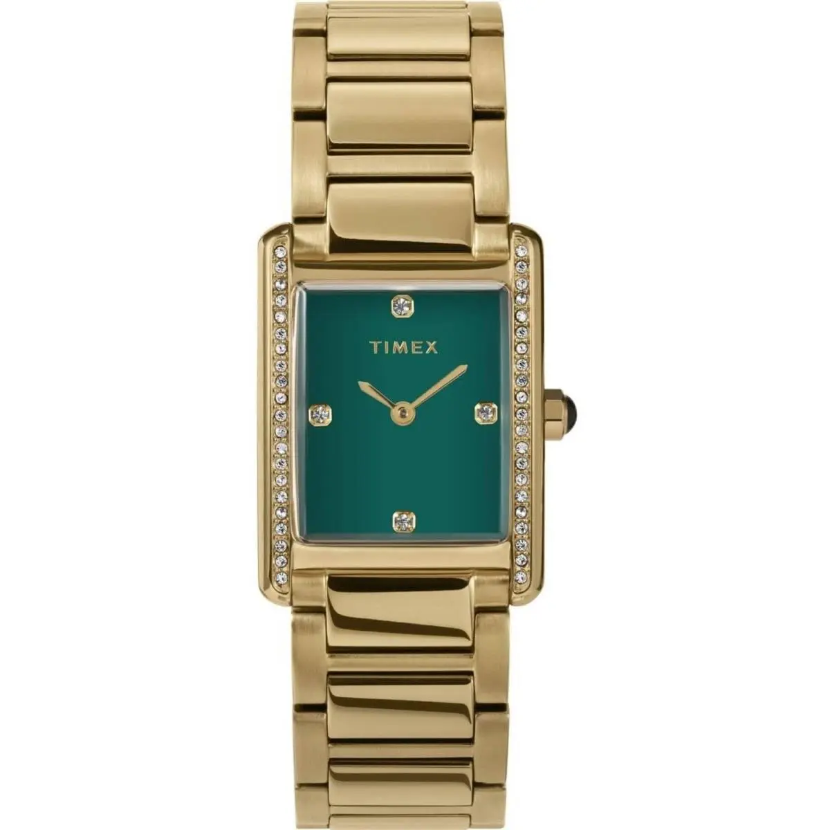 Timex Women`s Watch Hailey Quartz Green Dial Yellow Gold Bracelet TW2W87500VQ