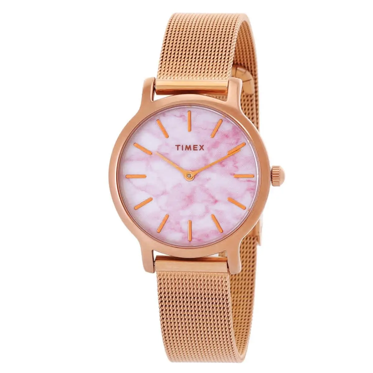 Timex TW2T81000 Transcend White and Pink Marble Dial 31 mm Women`s Watch
