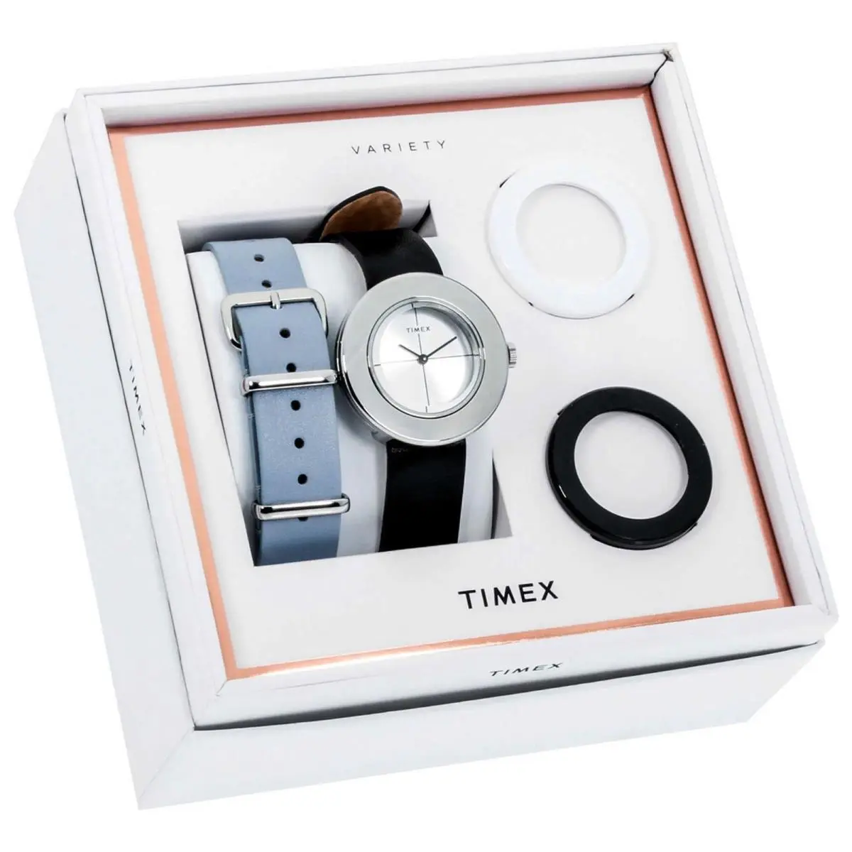 Timex TWG020100 Originals Customizable Silver Dial Watch Set