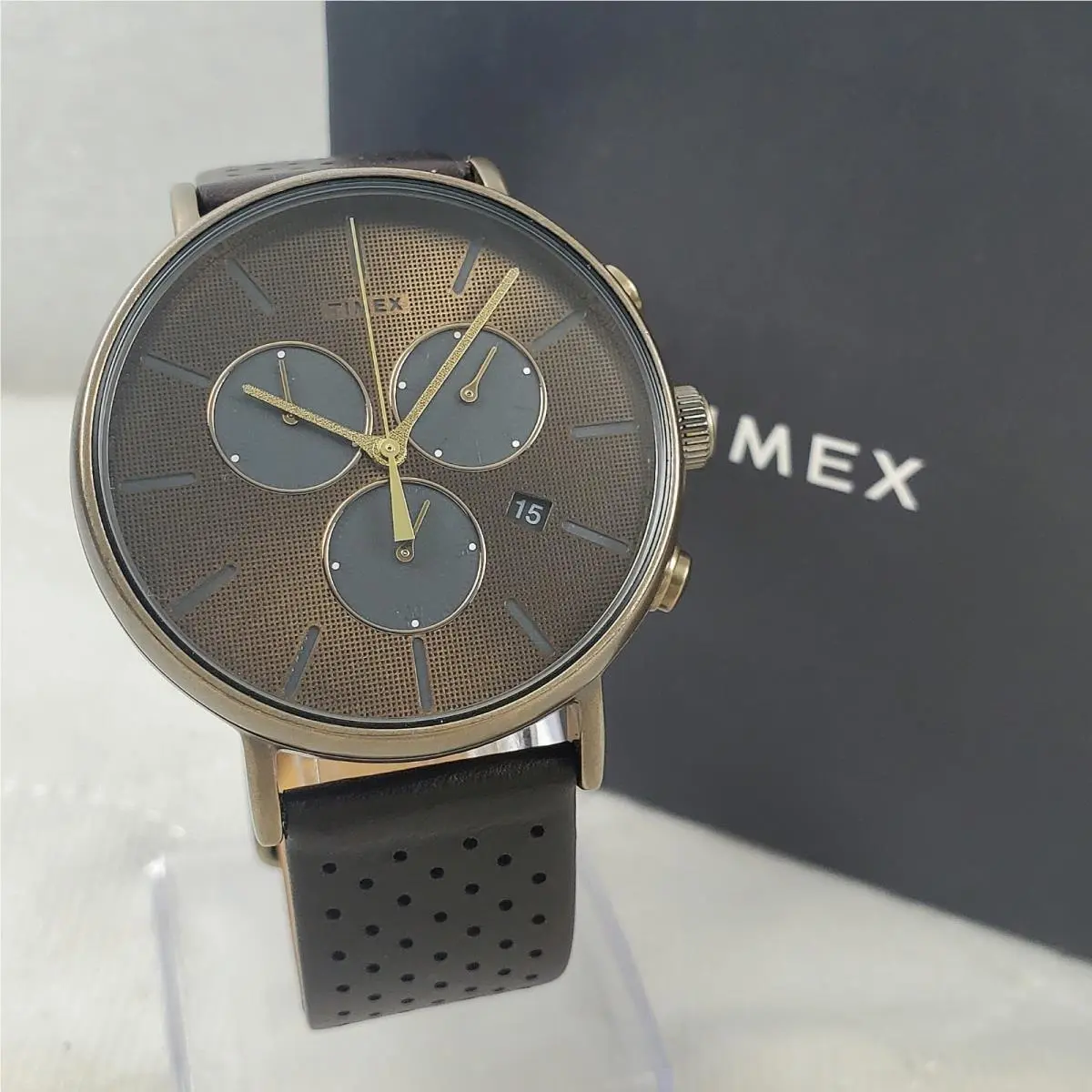 Timex TW2R80100 Fairfield Supernova Chronograph Quartz Date 41MM Men`s Watch