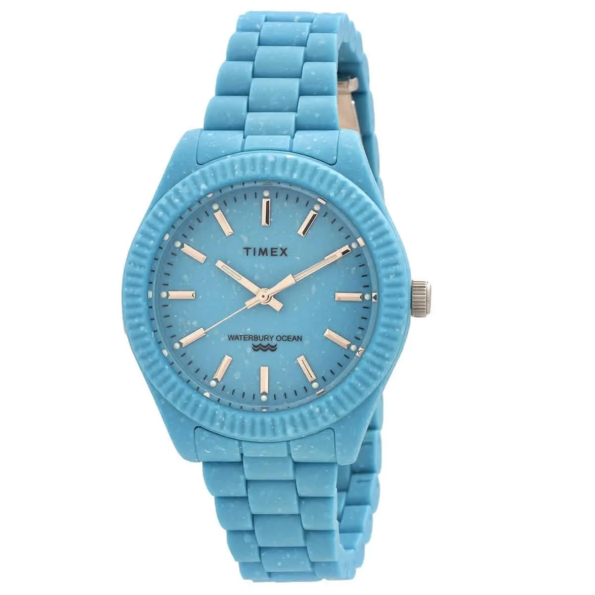 Timex TW2V33200JR Trend Blue Dial 37 mm Women`s Watch - Blue, Dial: Blue, Band: Blue