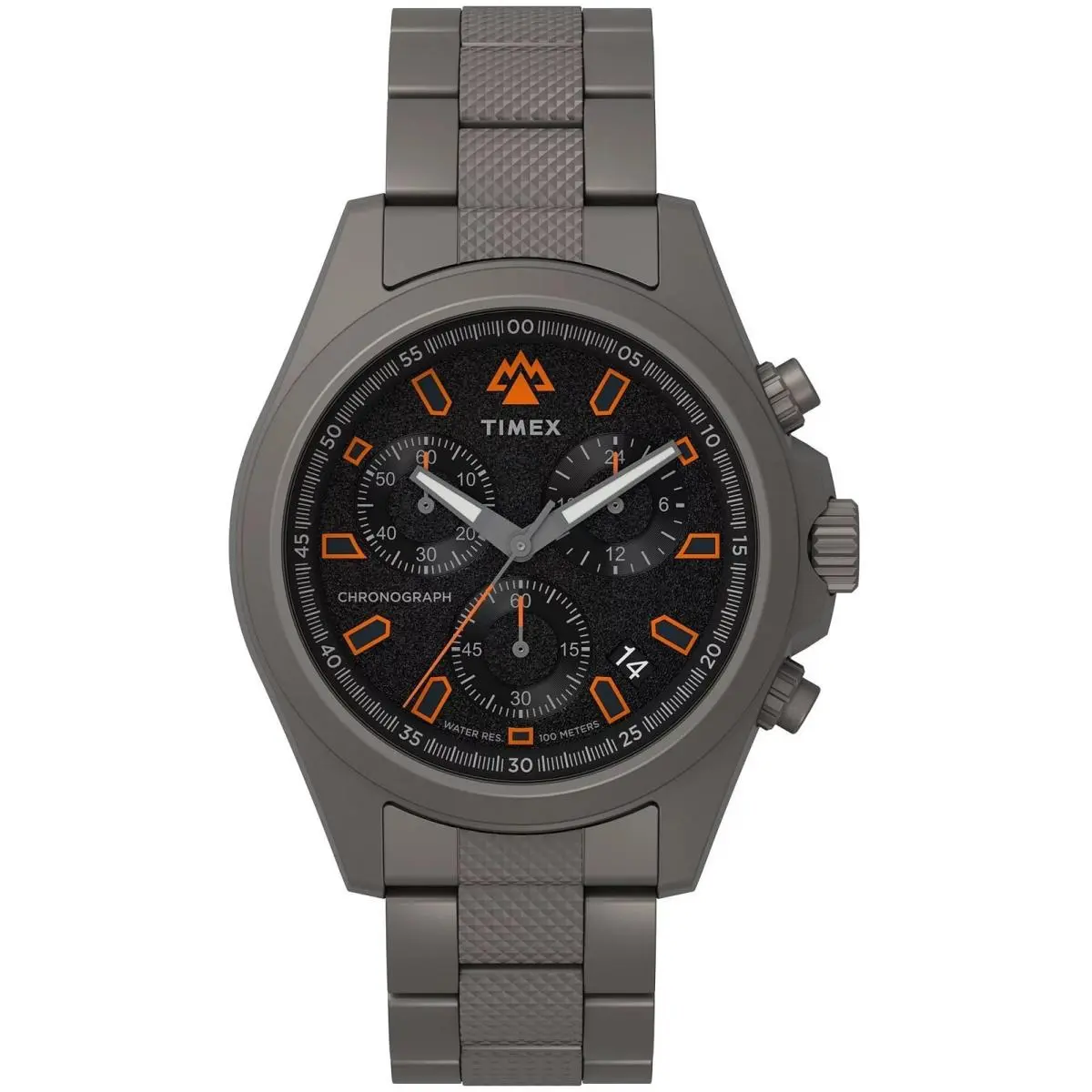 TW2W45700 Men`s Watch Robust Quartz Analog Gunmetal-tone Stainless Ste by Timex