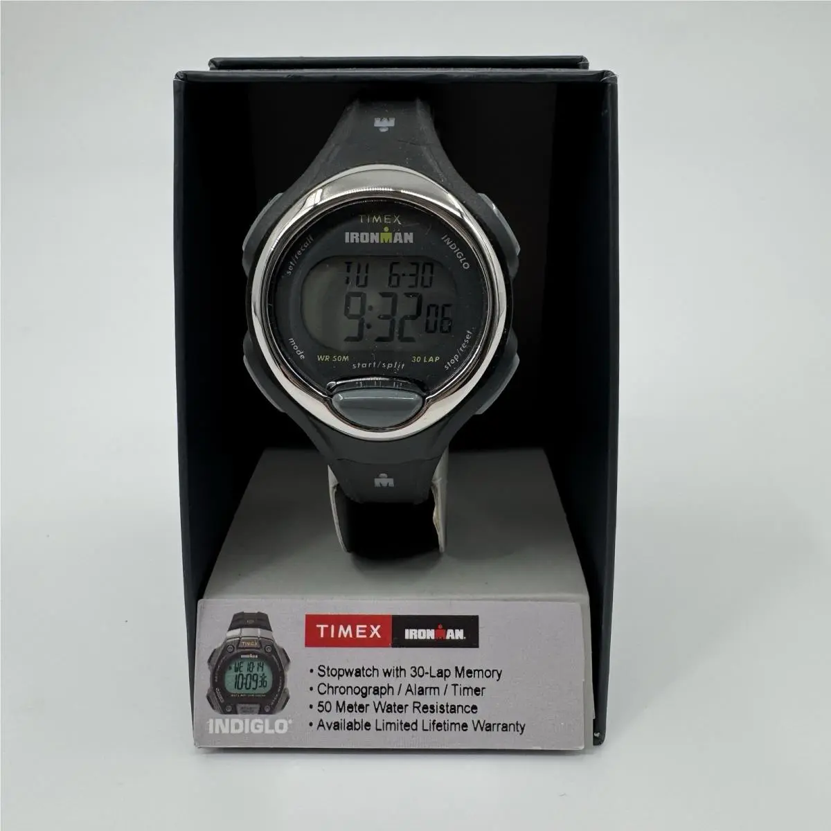 Ironman Essential 30 Luxe Watch 50M WR Chronograph/alarm/timer by Timex