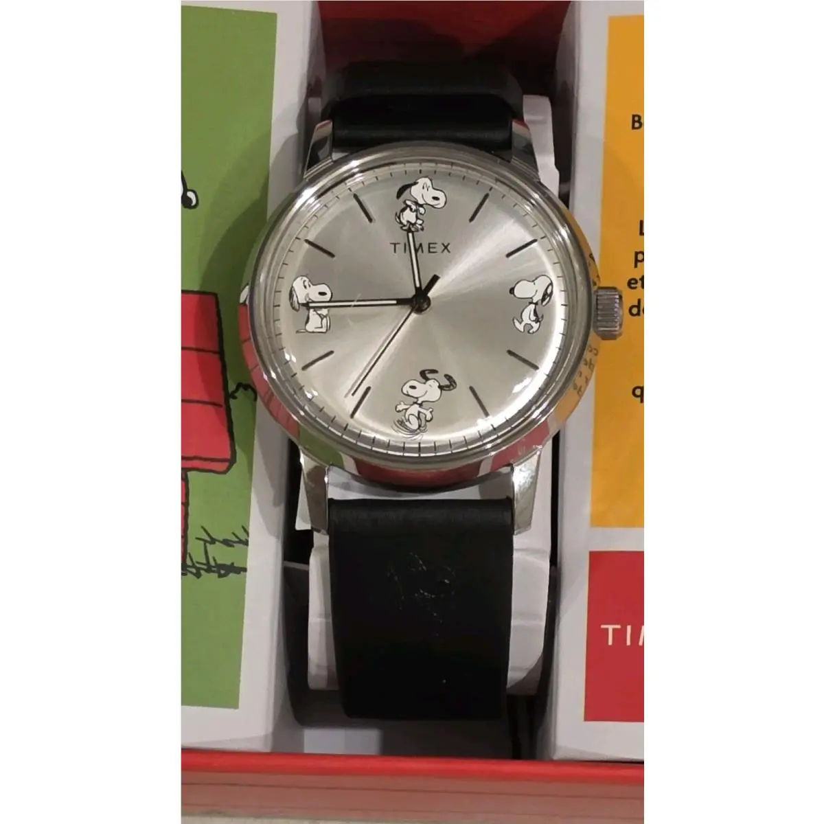 Timex Mens Automatic Watch Peanuts Marlin Snoopy Art