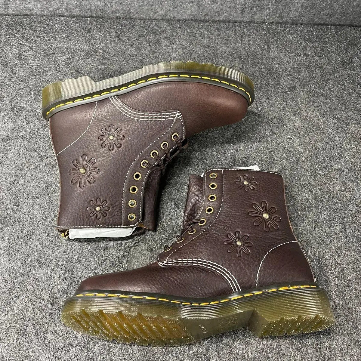 Dr. Martens shoes - 1460 Pascal Flower - Pascal Flower - 42420200 - Brown (UPC: 190665802528) 1