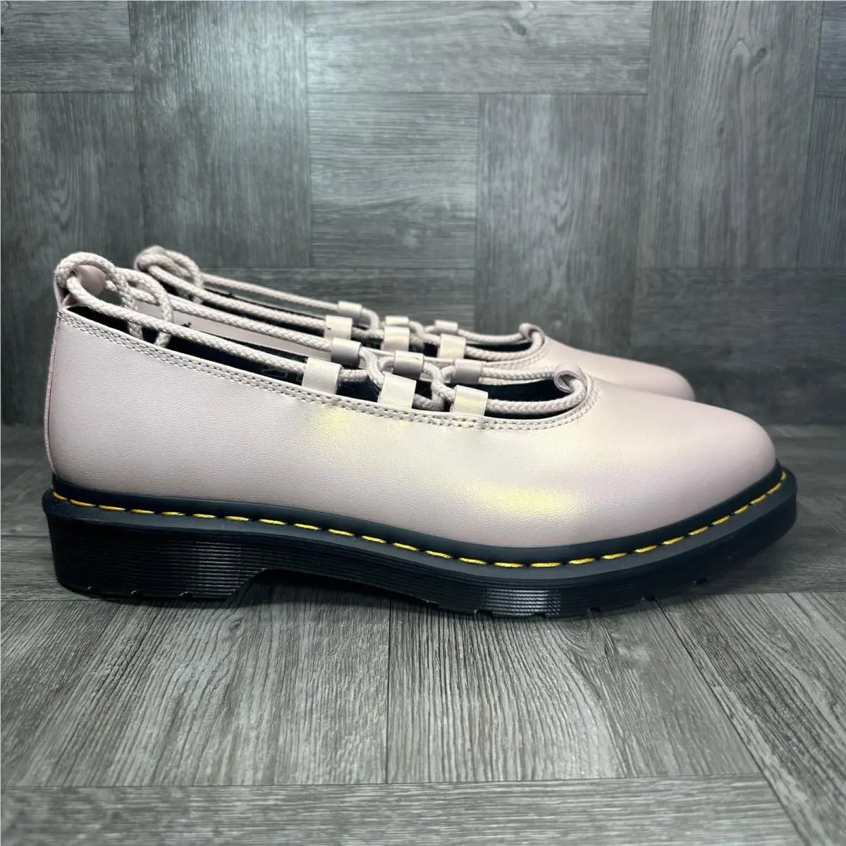 Dr. Martens Elphie II Womens 11 Iridescent Pink Ghillie Lace Up Pointed