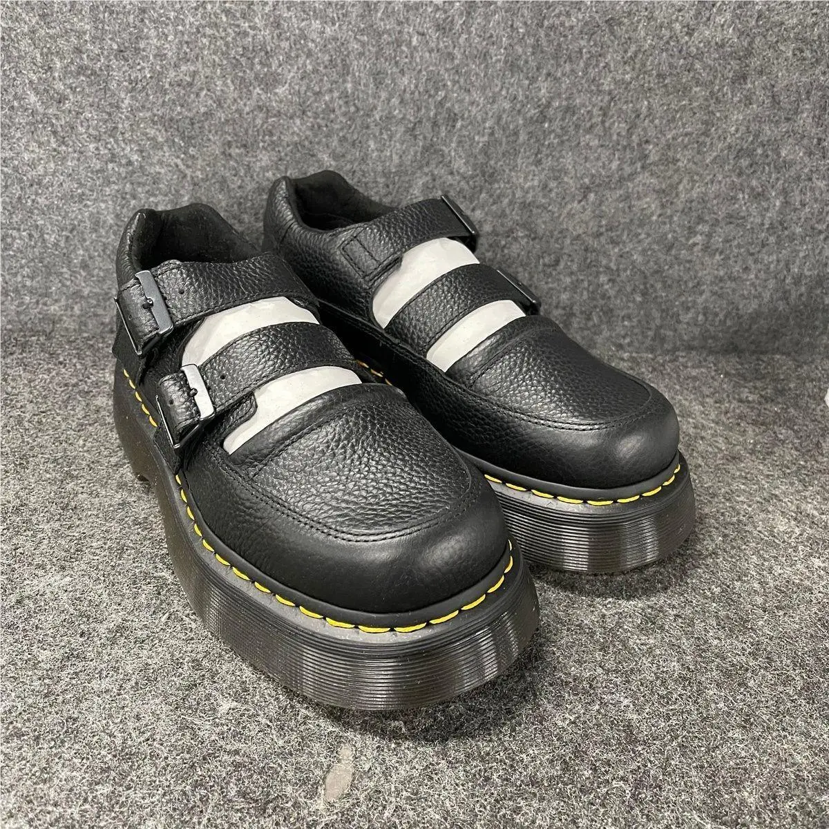 Dr. Martens Buzz Milled Nappa Leather Mary Jane Shoes Women`s Size 8