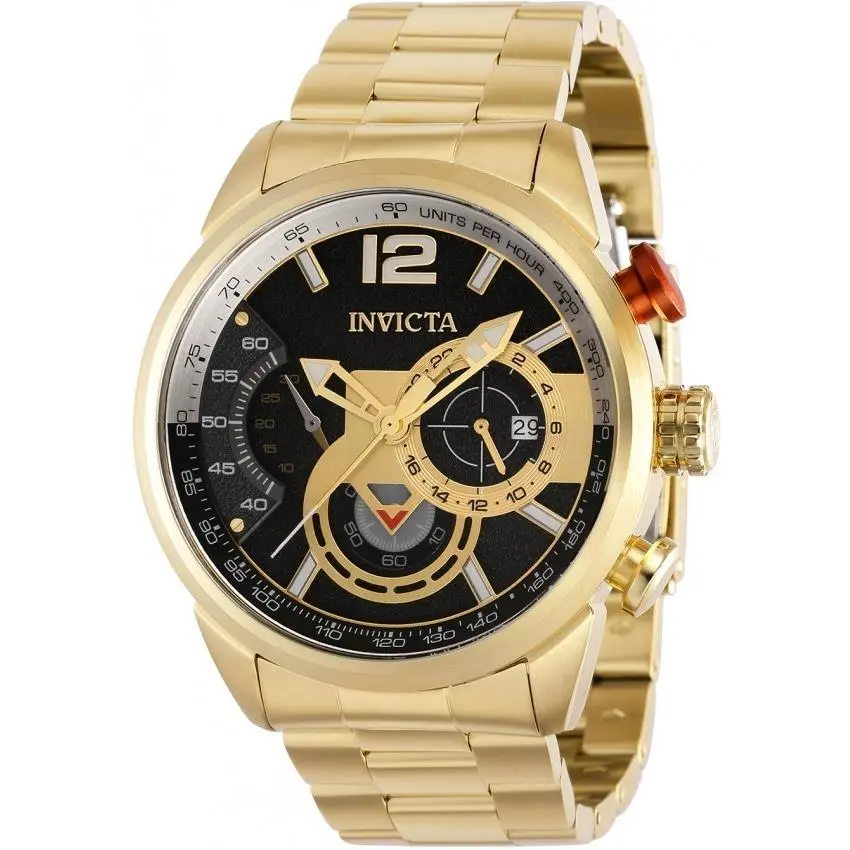 39661 Men`s Aviator Chronograph Yellow Gold Bracelet Watch by Invicta