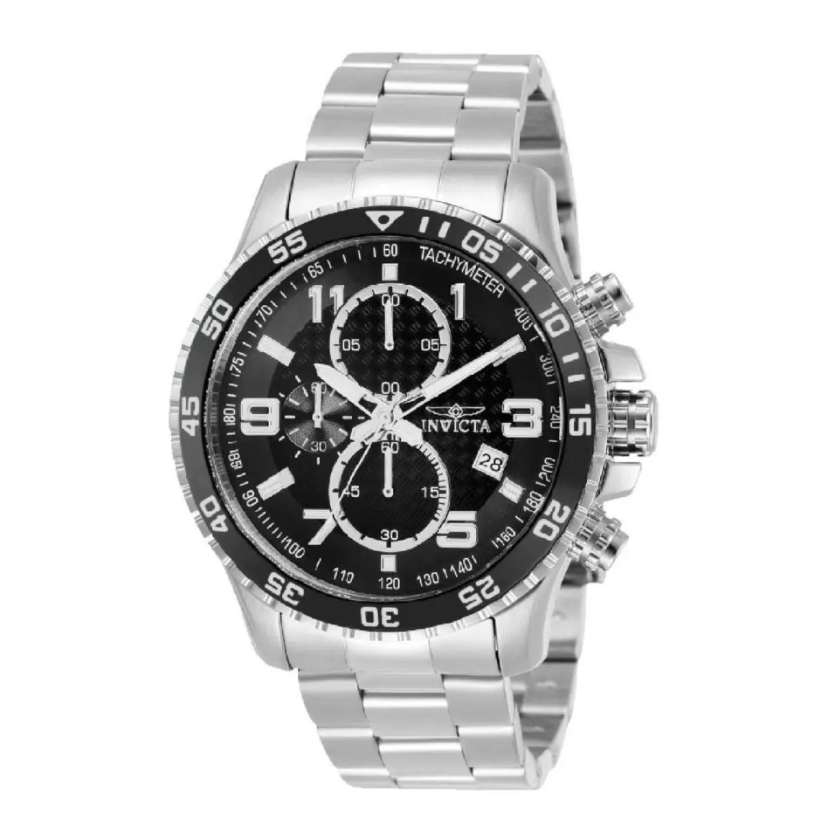 Invicta Specialty 69813 Men’s Chronograph Watch 48mm Steel Black Dial
