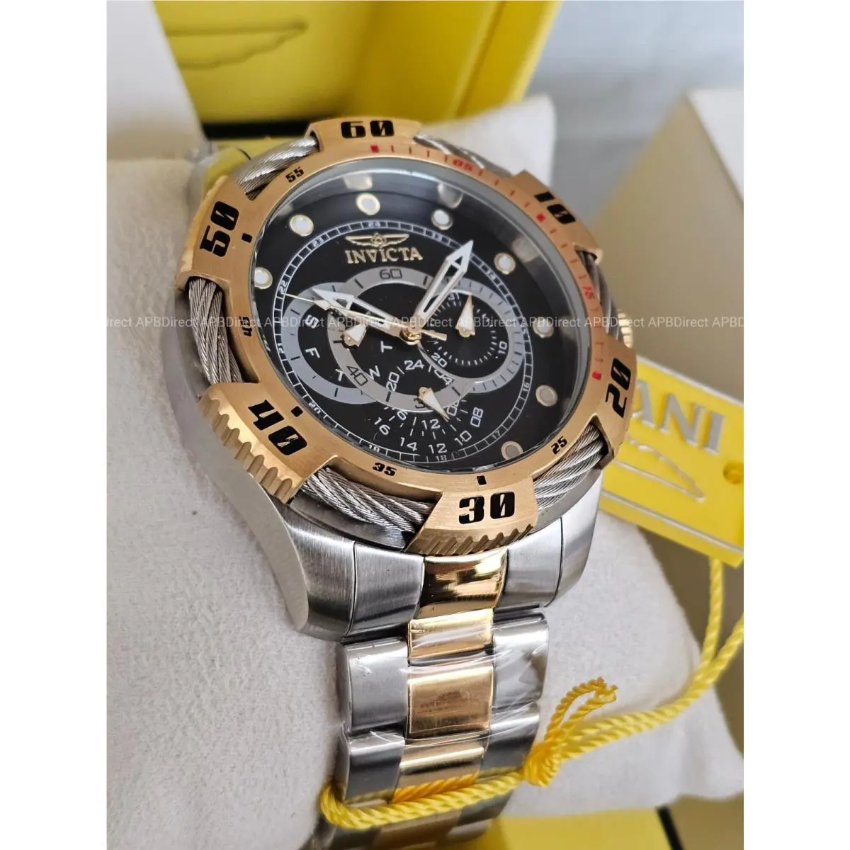 Invicta - Speedway - 2 Tone Multifunction Tritnight Night Glow Lume Mens Watch