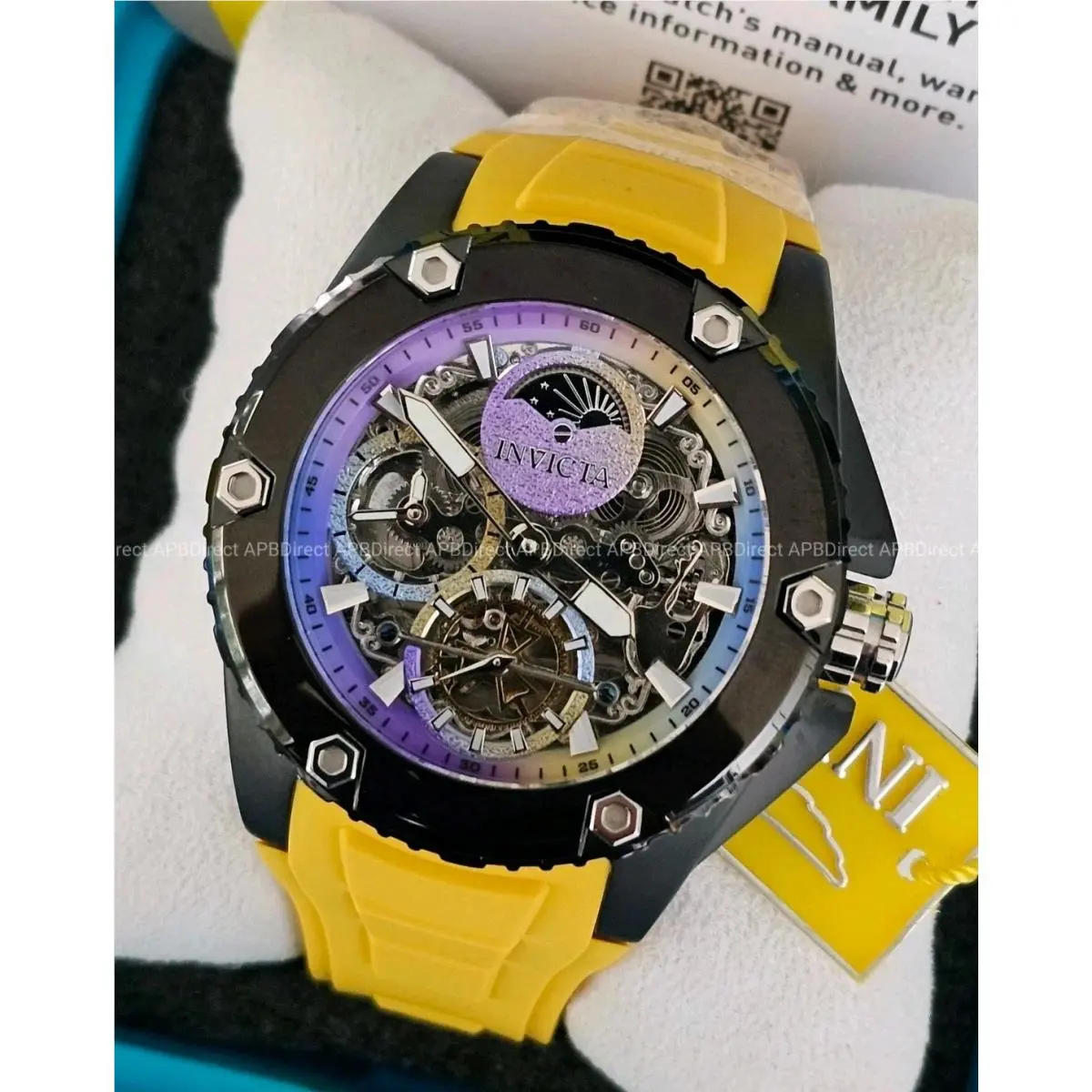 Invicta - Akula Automatic - Dual Time Skeleton Day / Night Ombre Mens Watch