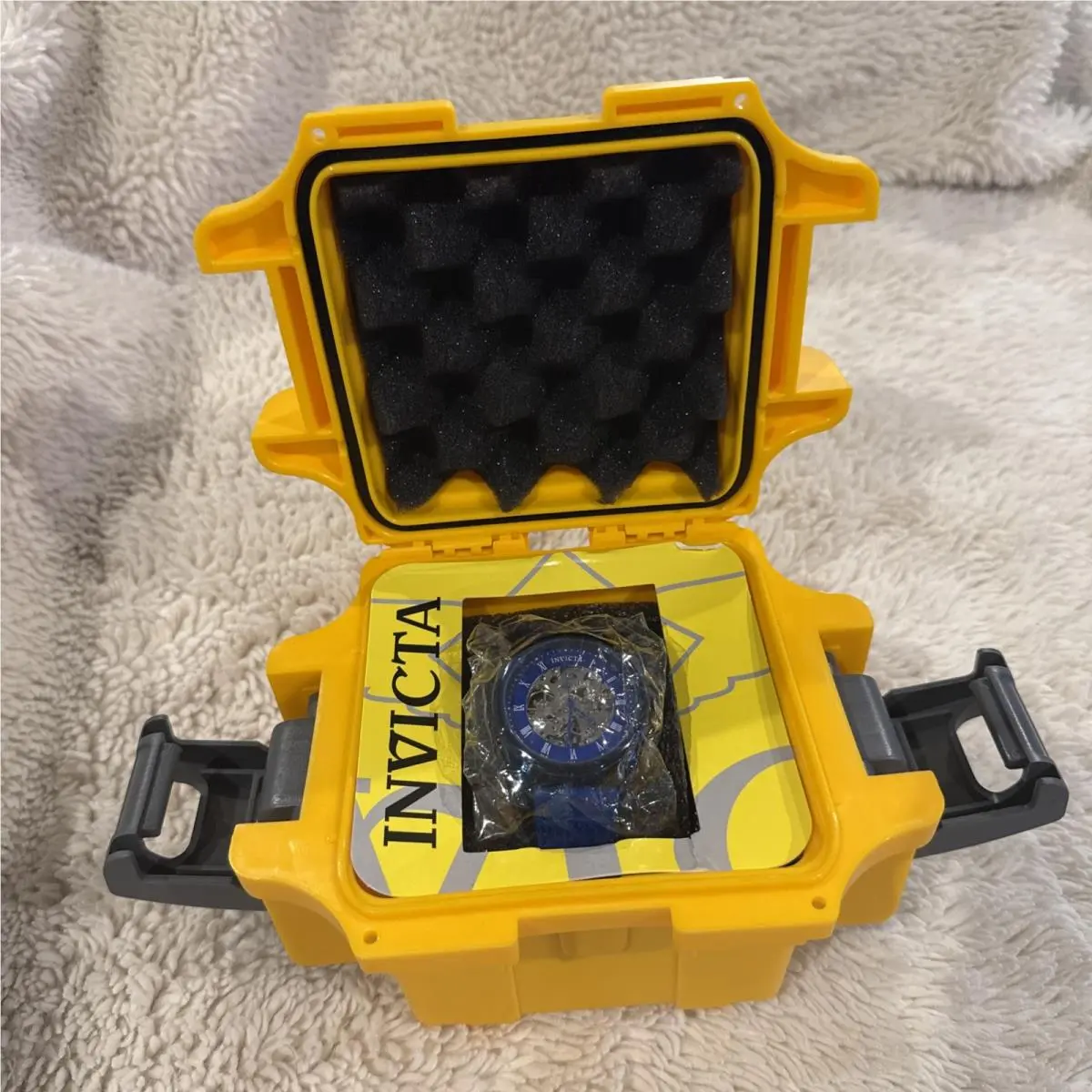 Invicta Men`s 42mm Specialty Mechanical Skeletonized Blue Dial Strap Watch