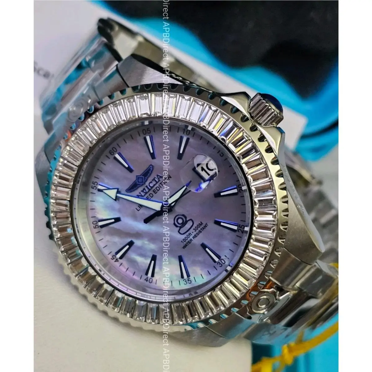 - Grand Diver 821 Limited Ed Automatic - Platinum Mop Mens Watch Pro by Invicta