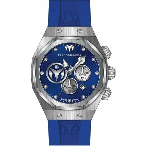 Invicta Technomarine Men`s TM-520001 Reef Quartz Chronograph Blue Silver Dial Watch
