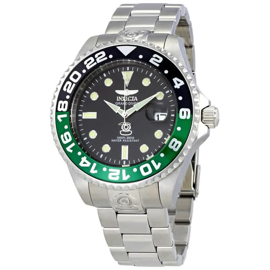 Pro Diver Automatic Black Dial Sprite Bezel Men`s Watch 21866 by Invicta
