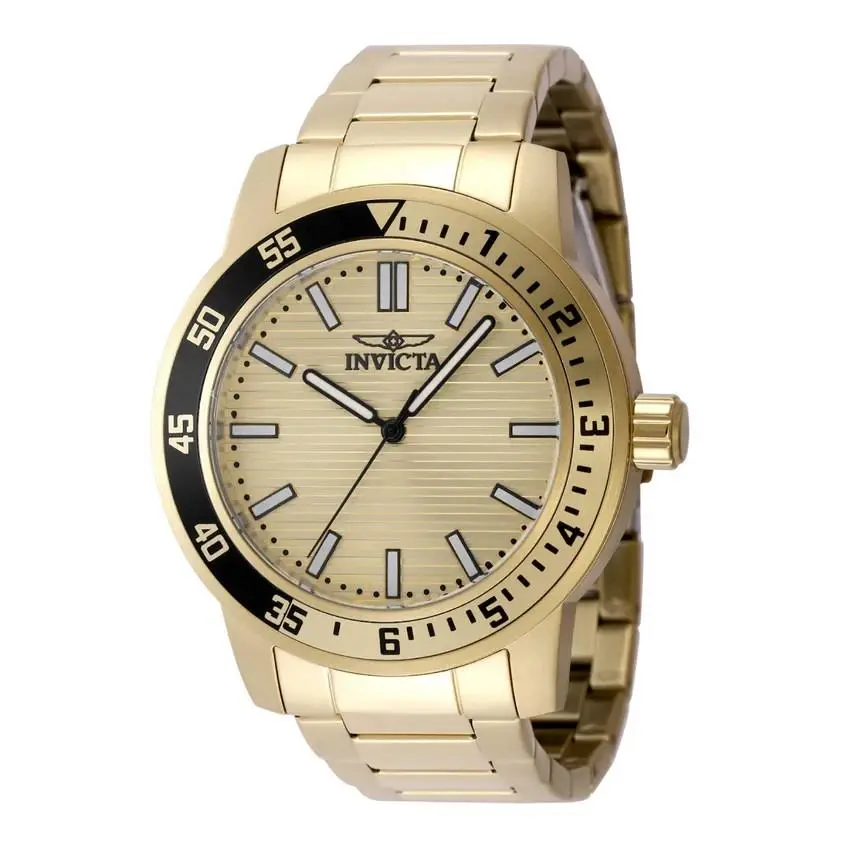 Watch Specialty Gramercy 45mm Gold-tone/black Model 48970 by Invicta