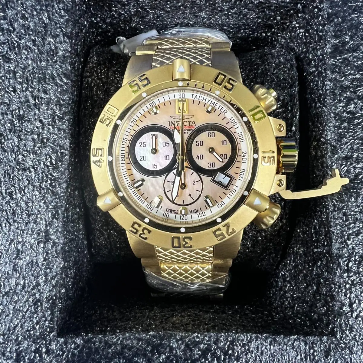 Watch Jason Taylor Limited Edition 14597 Ladies Chronograph Working by Invicta