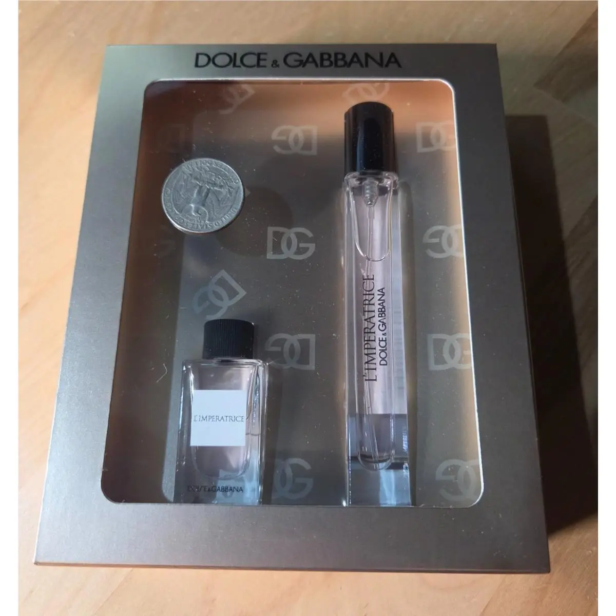 Dolce Gabbana L`imperatrice Edt Perfume Mini Set 10ml/0.33oz+ 5ml/0.17oz E2-5