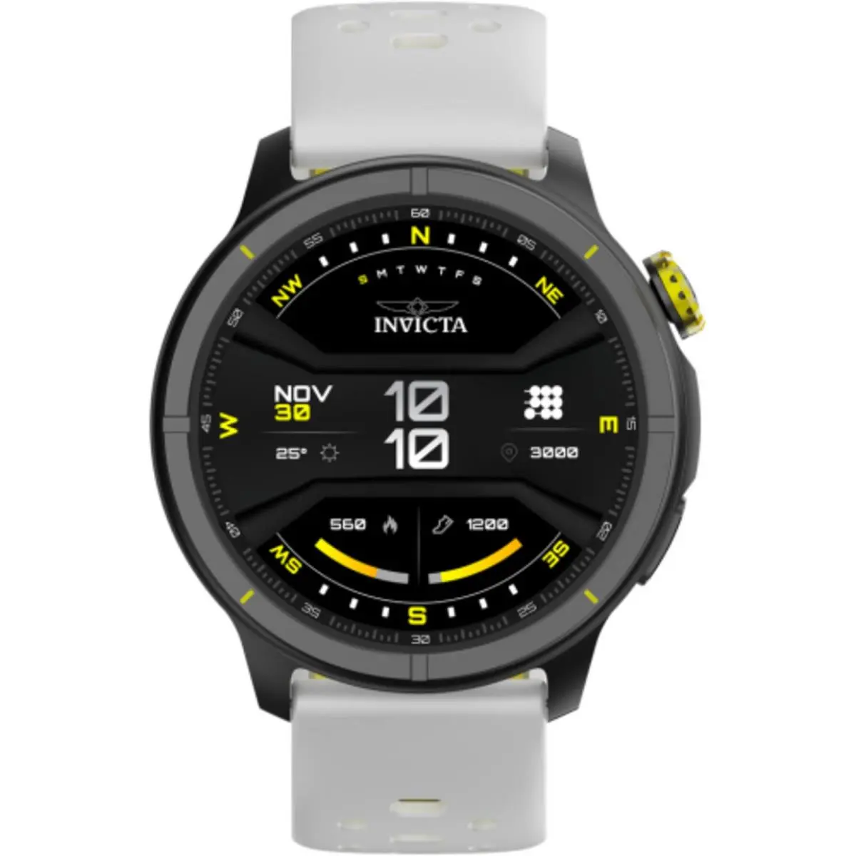 Invicta Unisex Watch I-tech 2 Pro White Silicone Rubber Strap Digital ITECH-008
