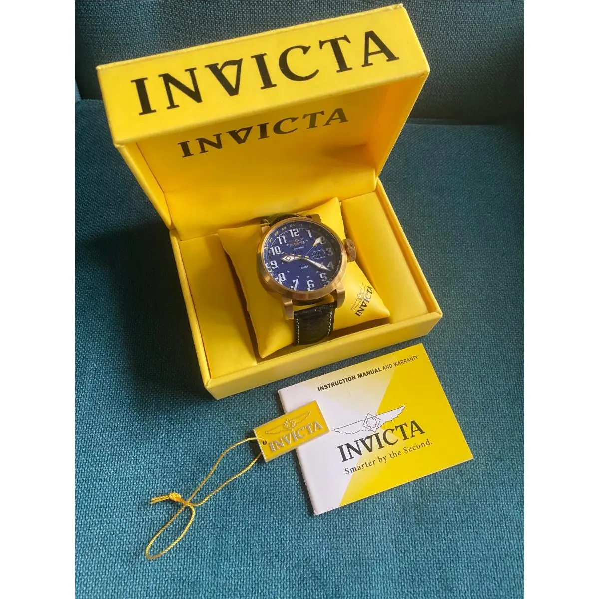 Invicta Aviator Gmt Model 18889 Men`s Watch – - Blue Dial