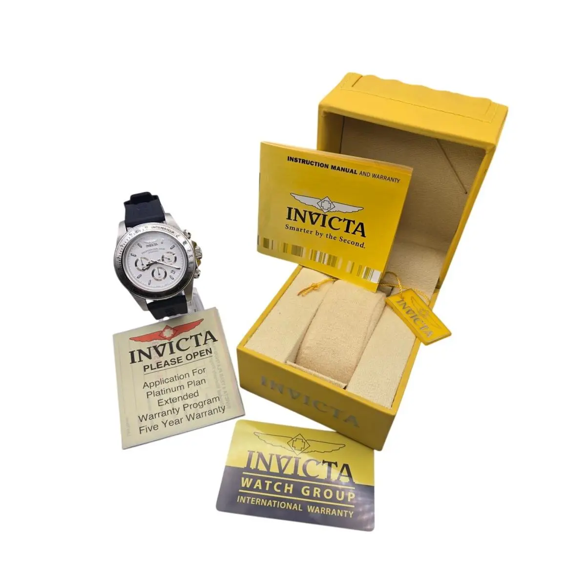 Speedway Chronograph Stainless Steel Sport Aesthetic Complete Set by Invicta