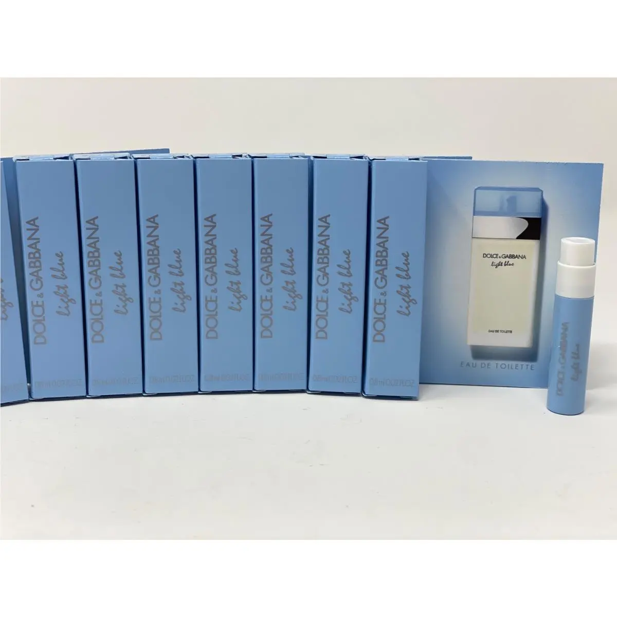 Dolce Gabbana Light Blue Women .02 oz Edt Sample Spray Travel Vial 50 Pac