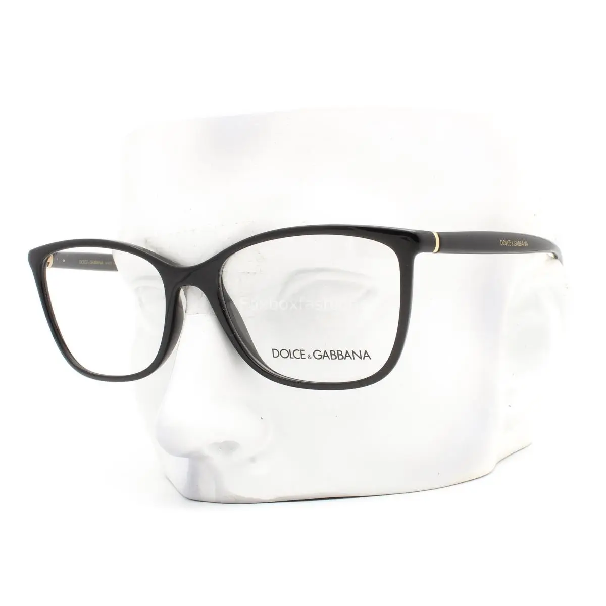 Dolce Gabbana DG 5026 501 Eyeglasses Glasses Glossy Black Gold Logo 54mm W/case