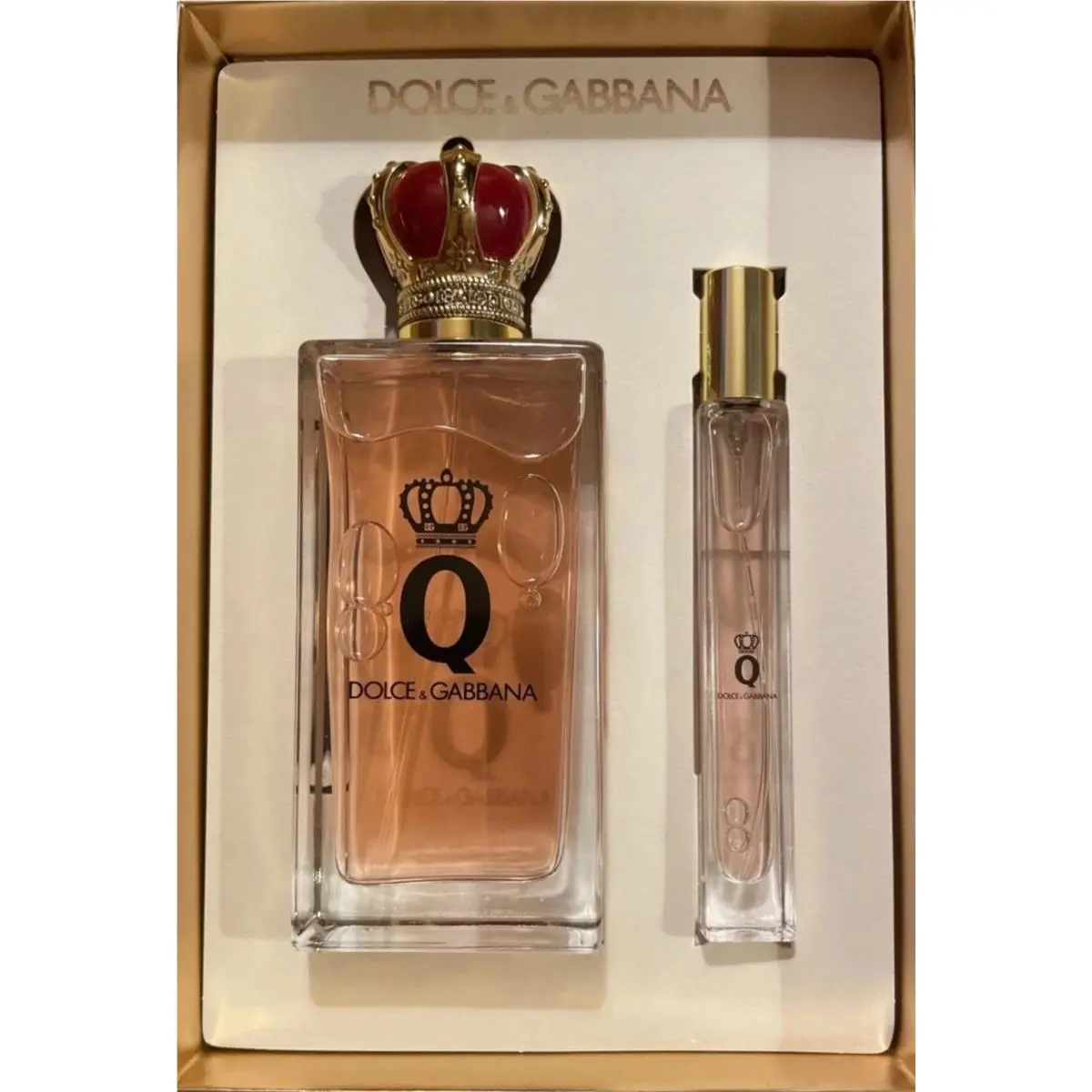 Dolce Gabbana Q Queen 2pc Set 3.4oz + .34oz Eau de Parfum Spray