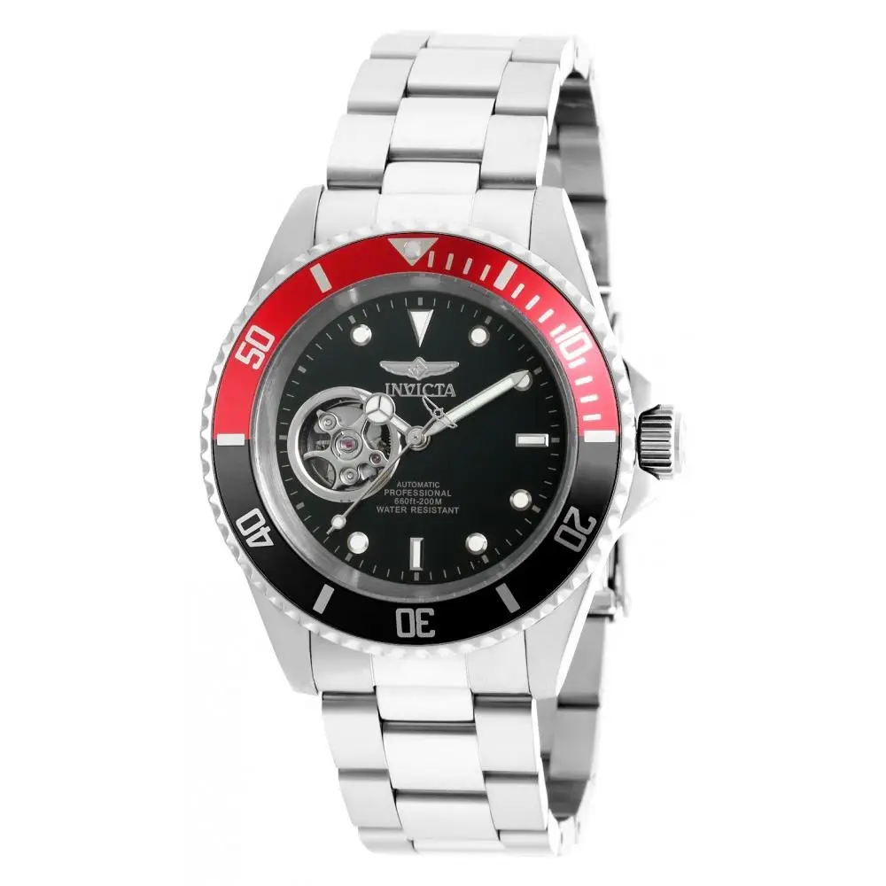 Men`s 20435 Pro Diver Automatic 3 Hand Black Dial Watch by Invicta