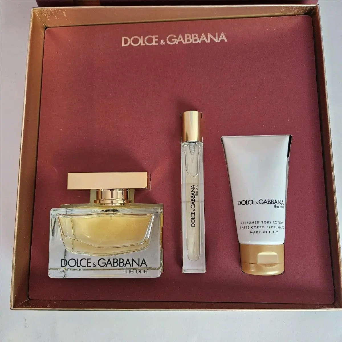 Dolce Gabanna The One Women 3 Piece Eau Parfum Fragrance Gift Set