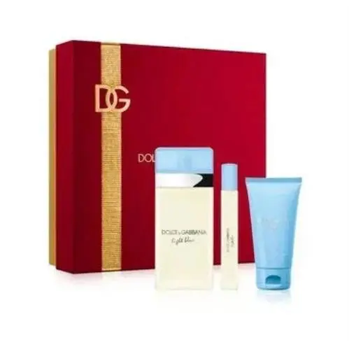 Dolce Gabbana Light Blue Women Eau de Toilette Gift Set 3.3oz Edt 0.33oz