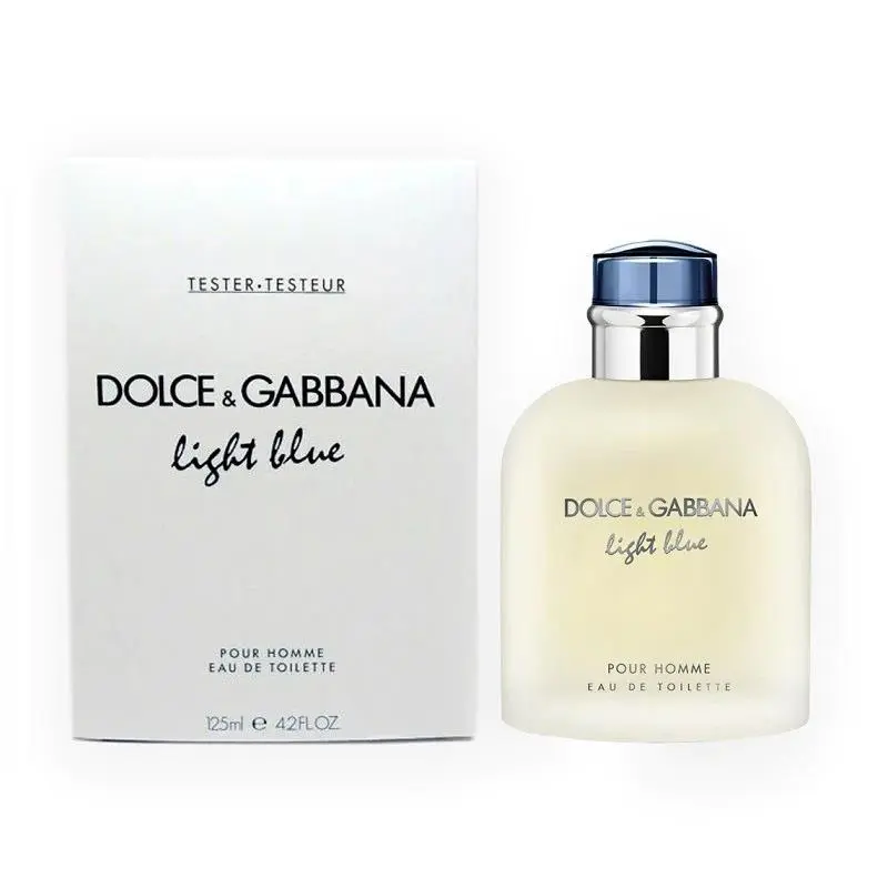 D G Light Blue Dolce Gabbana Men 4.2 oz 125ml Eau De Toilette Spray as Photo