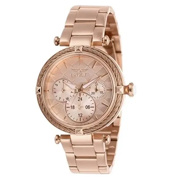 Women`s Bolt Quartz Watch with Stainless-steel Strap Rose Gold 18 Mod by Invicta