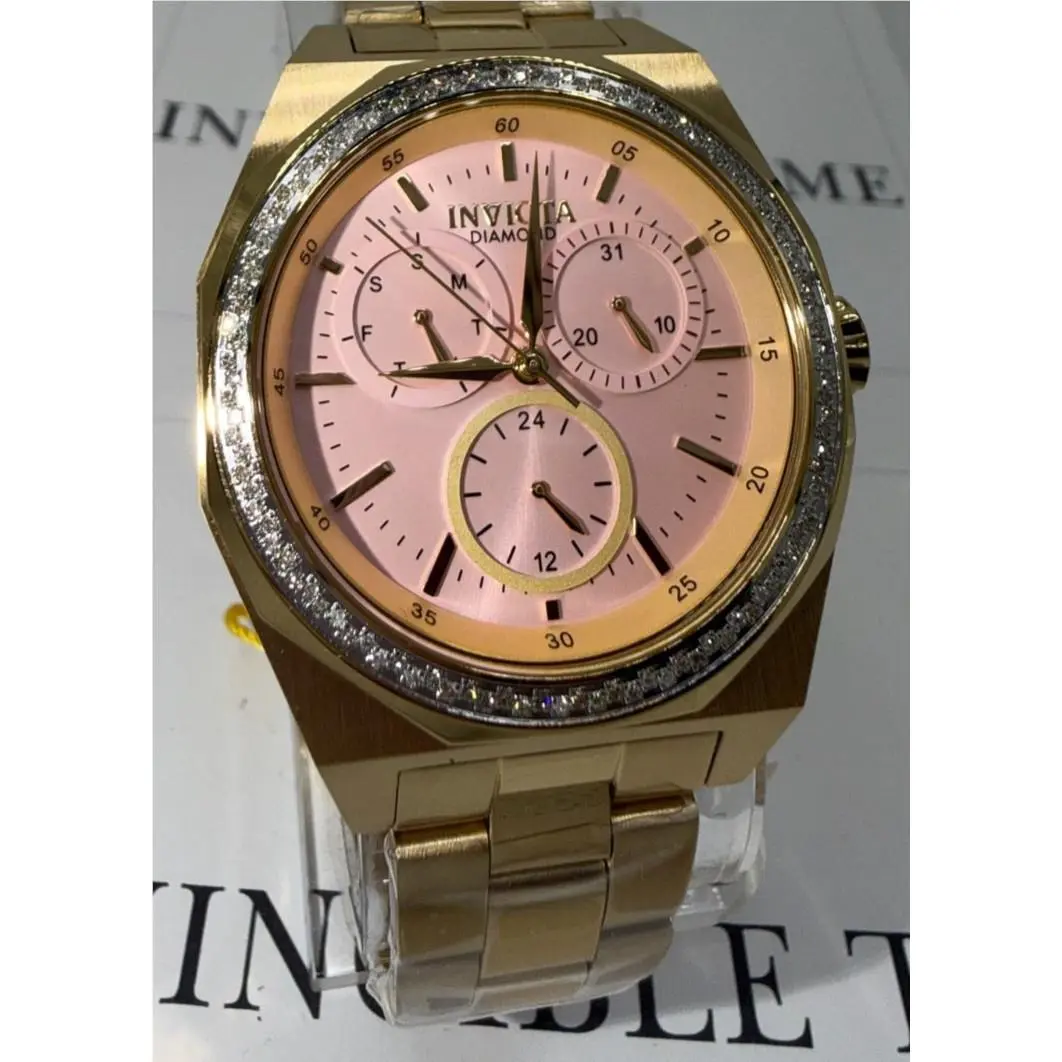 Elite Diamond 0.41 Carat Diamond Unisex Watch w/ Mop Dial 48782 by Invicta