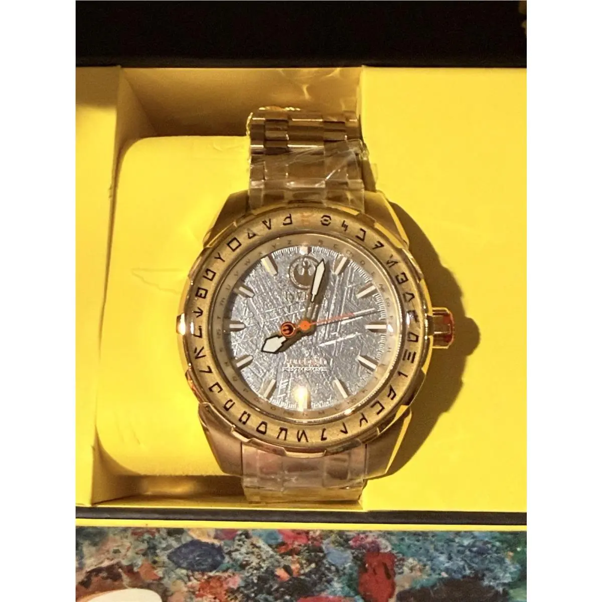 50mm Rebel Alliance Textured Dial Goldtone LE 0311/1977 Star Wars-invicta Watch by Invicta