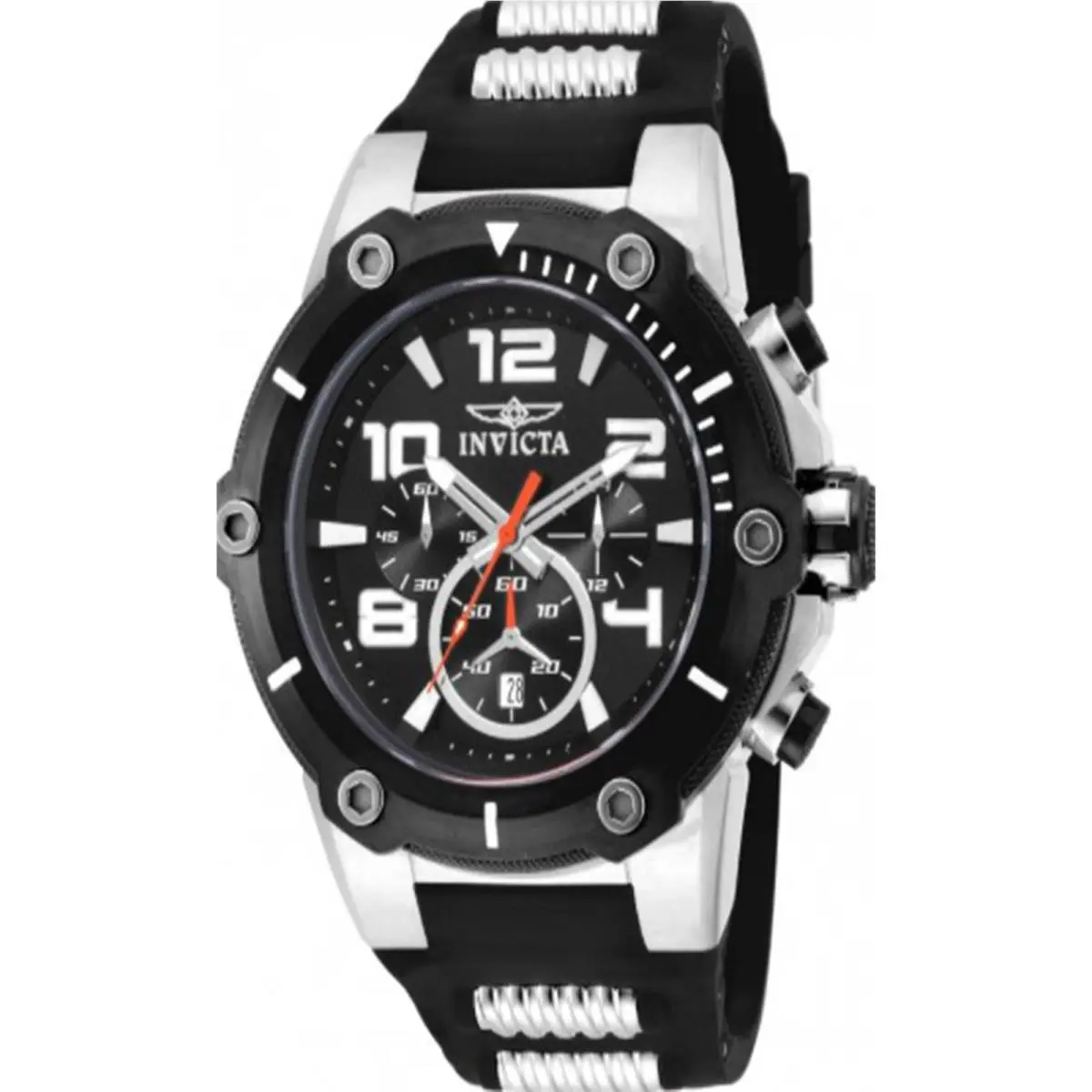 Men`s 17202 Speedway Quartz Chronograph Black Dial Watch by Invicta
