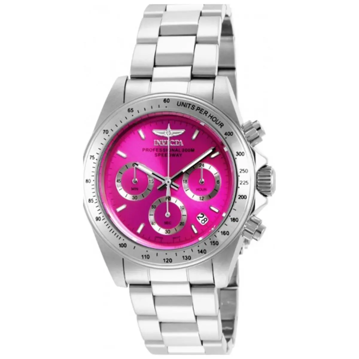 Invicta Women`s 16654 Speedway Quartz Chronograph Hot Pink Dial Watch