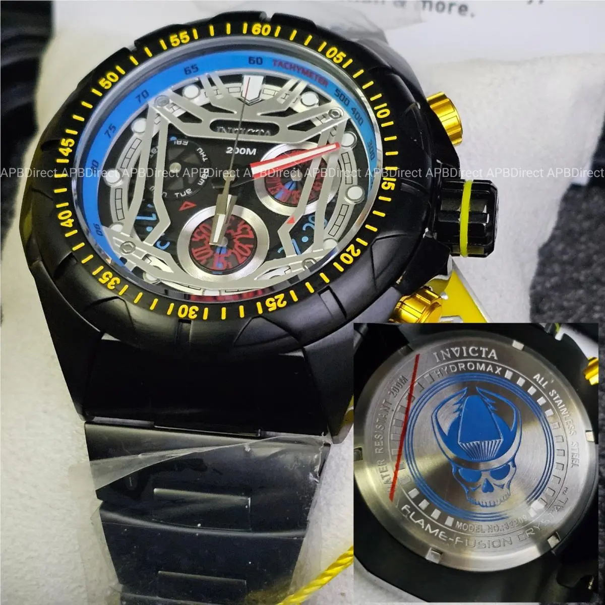 - Swiss Z60 - Hydromax - Spinning Subdials Pro Diver 200m WR Mens Watch by Invicta