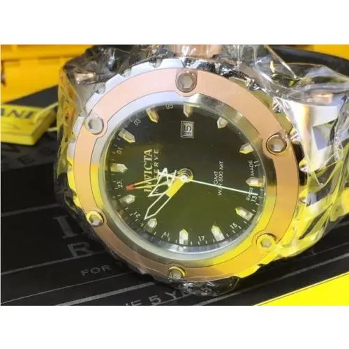 Invicta Men`s 6180 Reserve Collection Gmt Rose Gold-plated Watch W/ 8 Slot Case