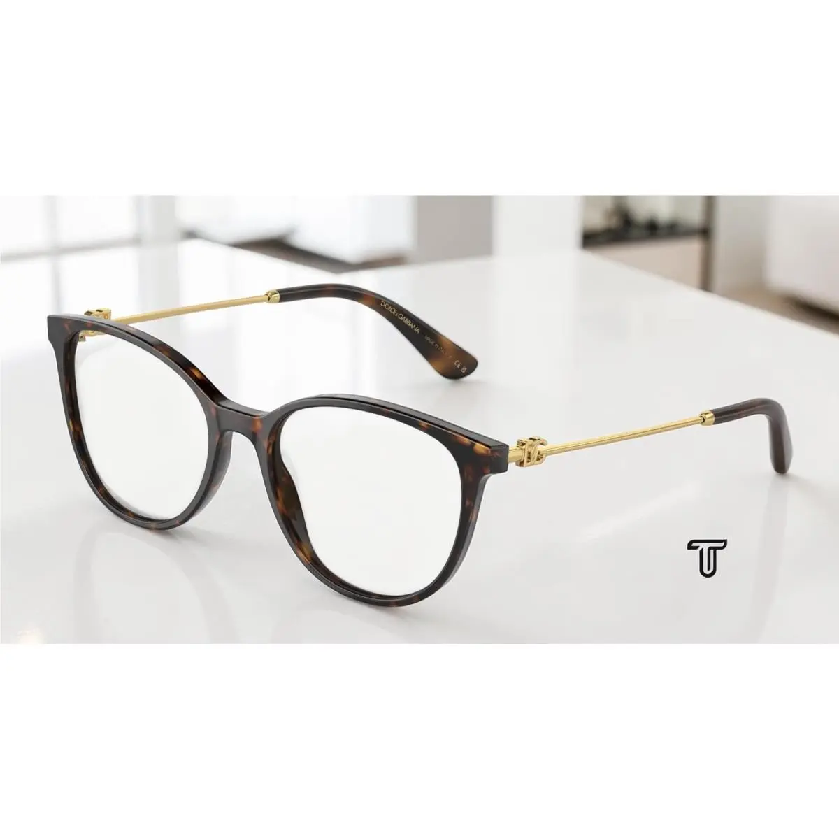 Dolce E Gabbana DG3363 502 Havana Demo Lens 54 mm Women`s Eyeglasses