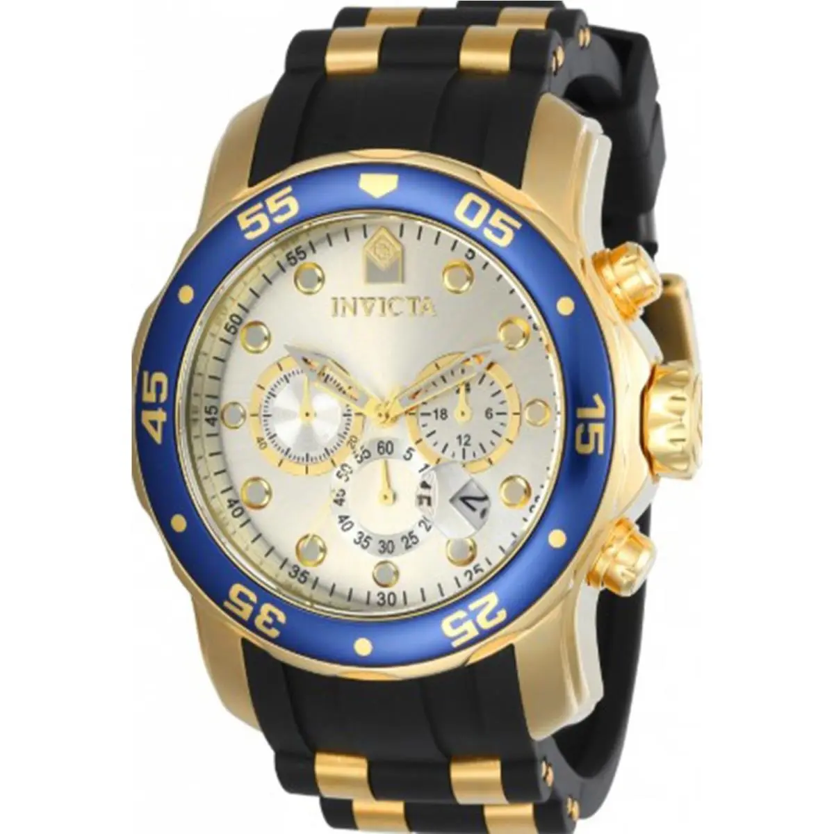 Men`s 17880 Pro Diver Quartz Multifunction Silver Dial Watch by Invicta