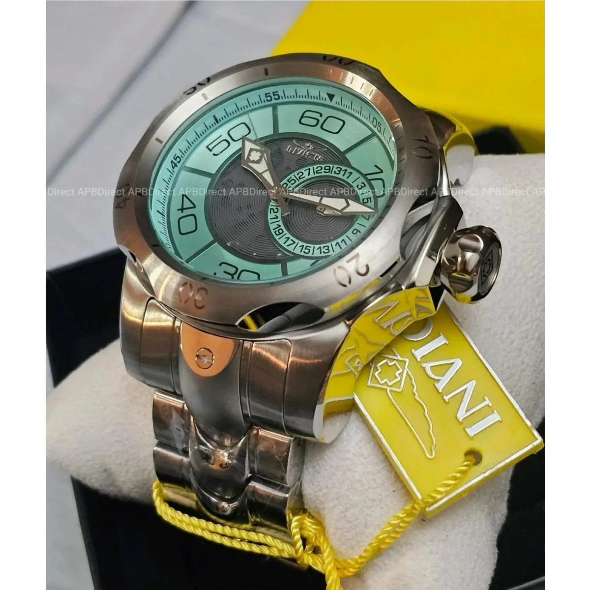 Invicta - Venom - Partial Skeleton Gray Blue Dial 100m SS Bracelet Mens Watch