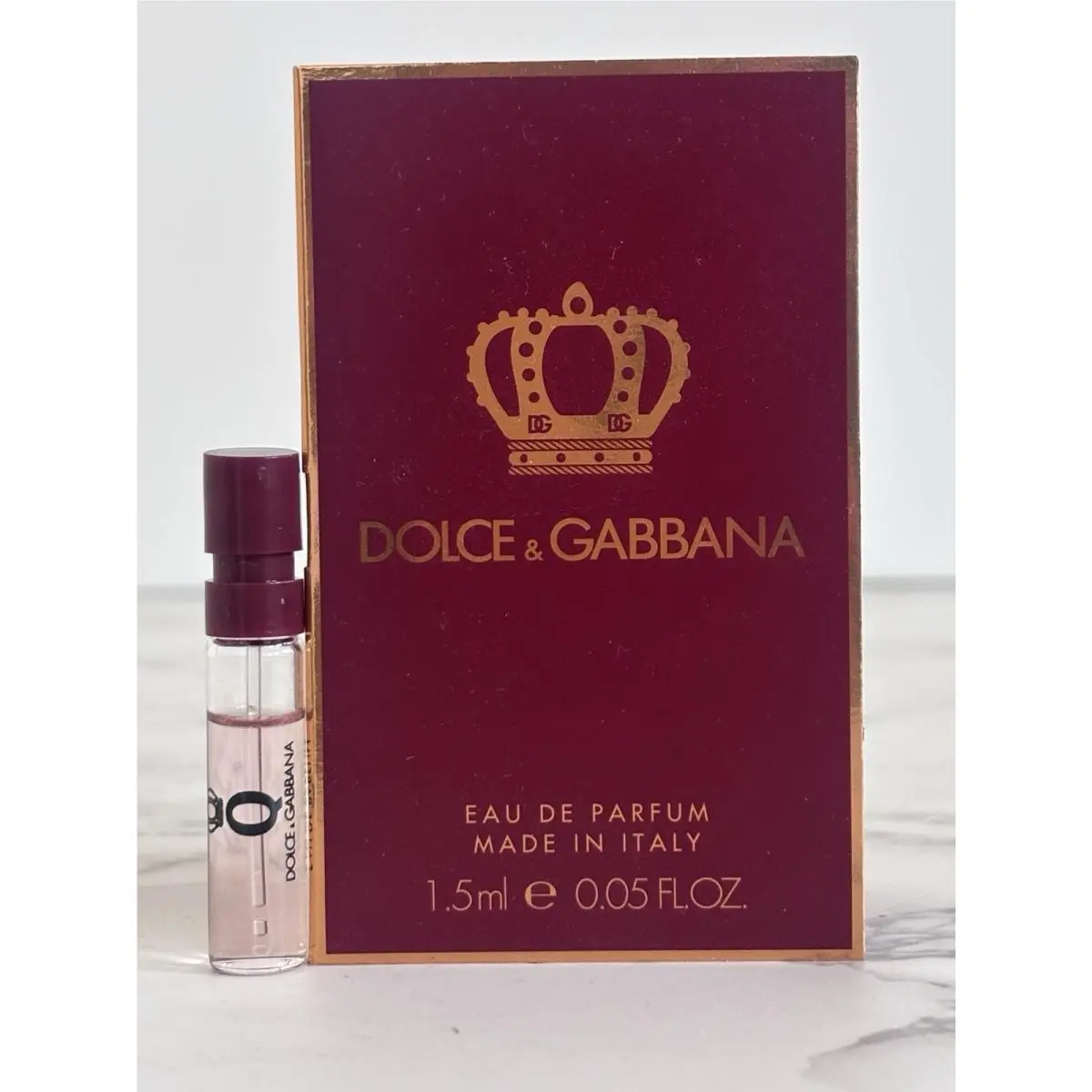 Dolce Gabbana Q Queen Women`s Eau de Parfum Edp 0.05 oz/1.5ml Sample Vial