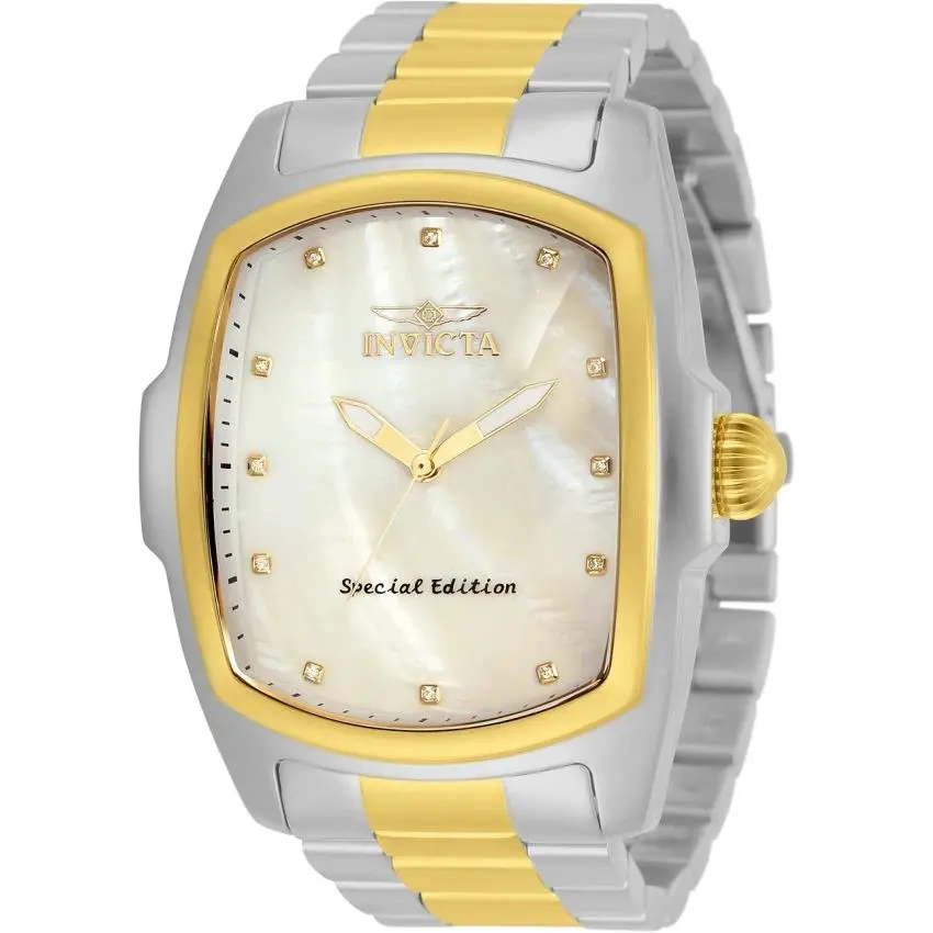Invicta Rare Diamond Accent Mother of Pearl Special Edition Lupah Mens Watch